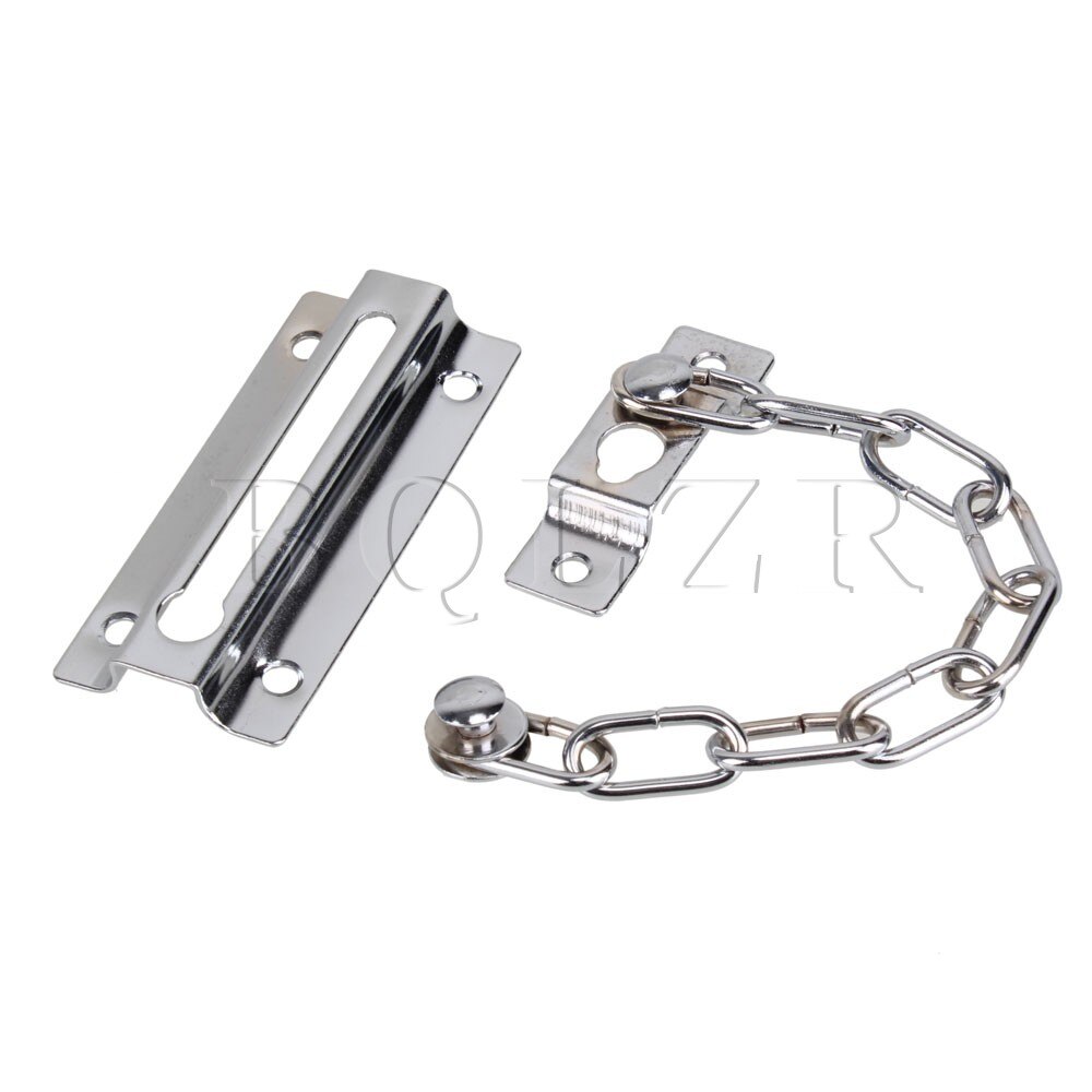 BQLZR  ũ    ü  Ʈ   /BQLZR Durable Chrome Plated Silver Tone Chain Lock Bolt Door Security Guard Safety